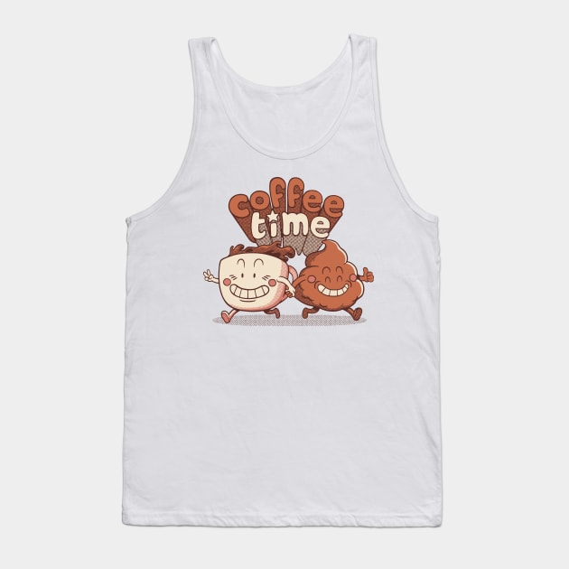 Best Friends Coffee Bathroom Break by Tobe Fonseca Tank Top by Tobe_Fonseca